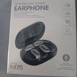 3D Surround Sound Earphones - Black